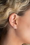Heliophilia Silver Pendientes de Plata de Ley 925 con Baño de Oro Rosa y Circón